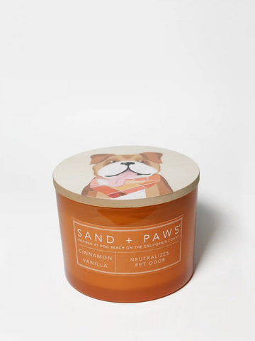 Sand + Paws Cinnamon Vanilla 12 oz scented candle