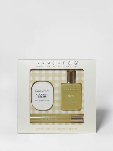 Perfume Oil Rollerballs and Solid Perfume Set - Coconut Cream