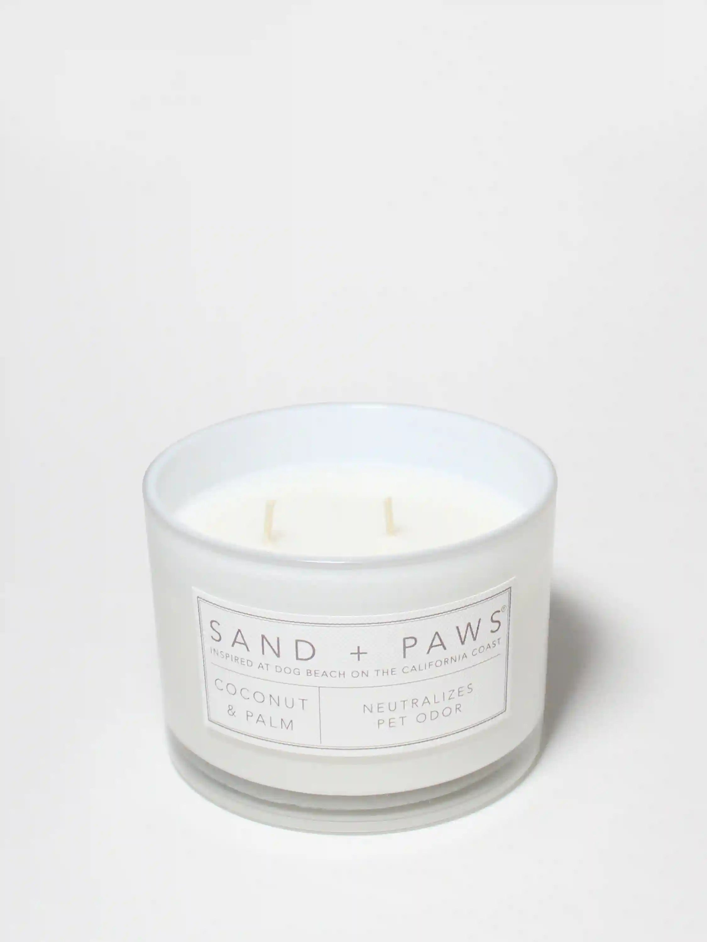 Sand + Paws Coconut & Palm 12 oz scented candle