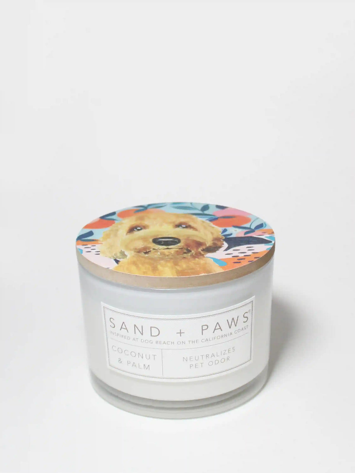 Sand + Paws Coconut & Palm 12 oz scented candle