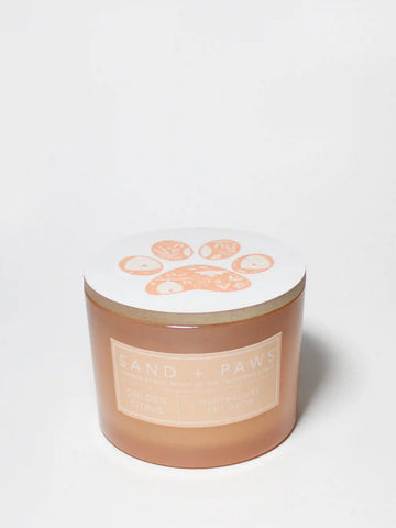 Sand + Paws Golden Citrus 12 oz scented candle