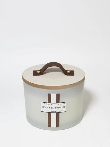 Citrus & Sandalwood 12 oz scented candle