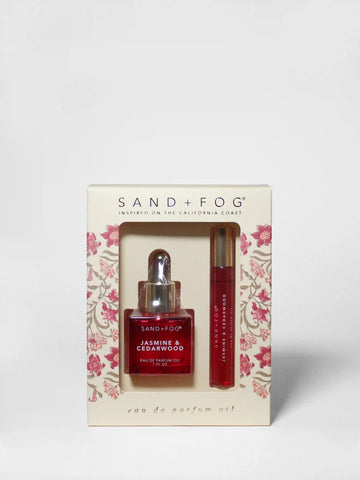 Perfume Oil Rollerball and Perfume Dropper Set - Jasmine & Cedarwood
