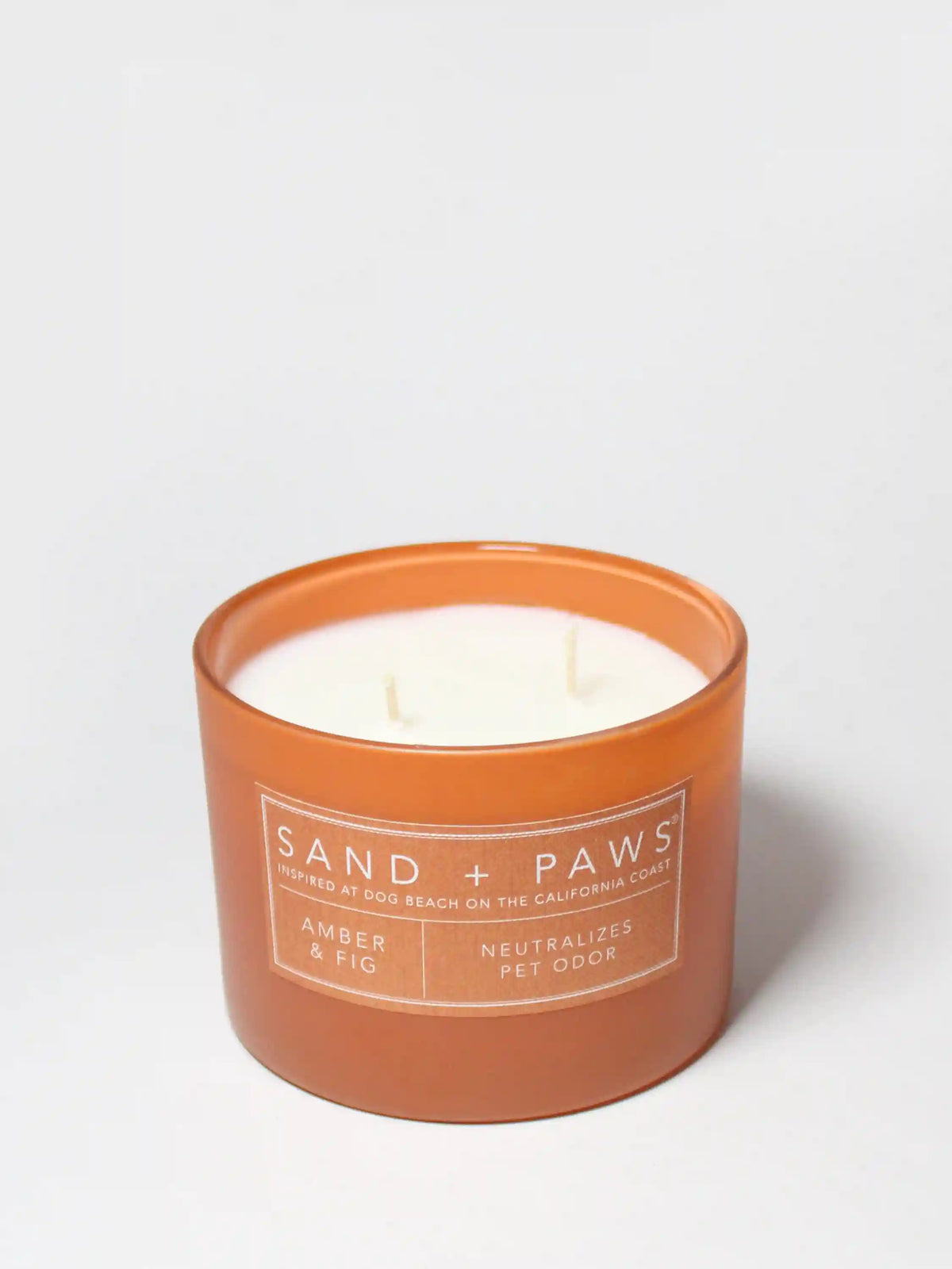 Sand + Paws Amber & Fig 12 oz scented candle