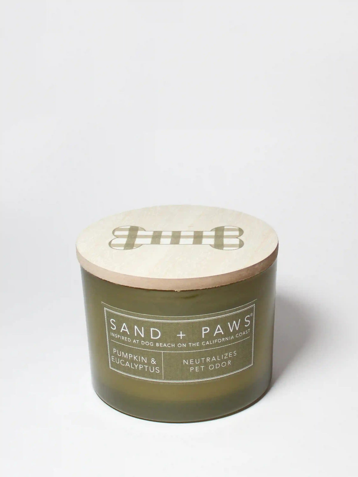Sand + Paws Pumpkin & Eucalyptus 12 oz scented candle