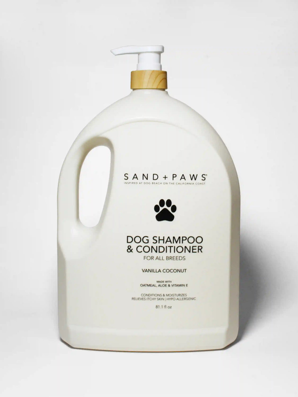 Sand + Paws Pet Shampoo & Conditioner - Vanilla Coconut