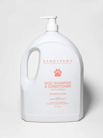 Sand + Paws Pet Shampoo & Conditioner - Coconut & Lychee