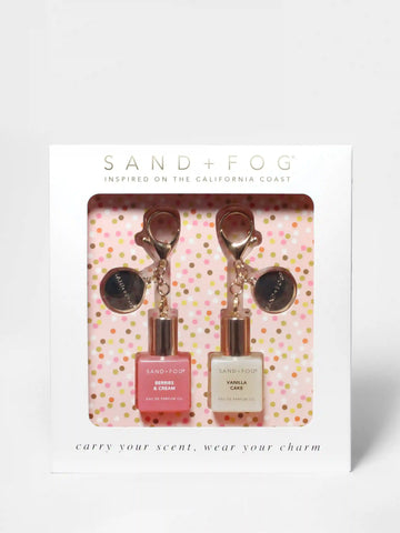 Bag Charm Perfume Oil Rollerball Set - Berries & Cream + Vanilla Cake