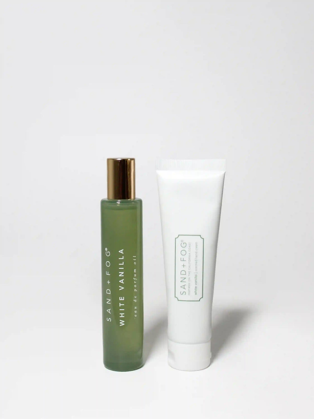 Hand Cream and Perfume Oil Rollerball Set - White Vanilla