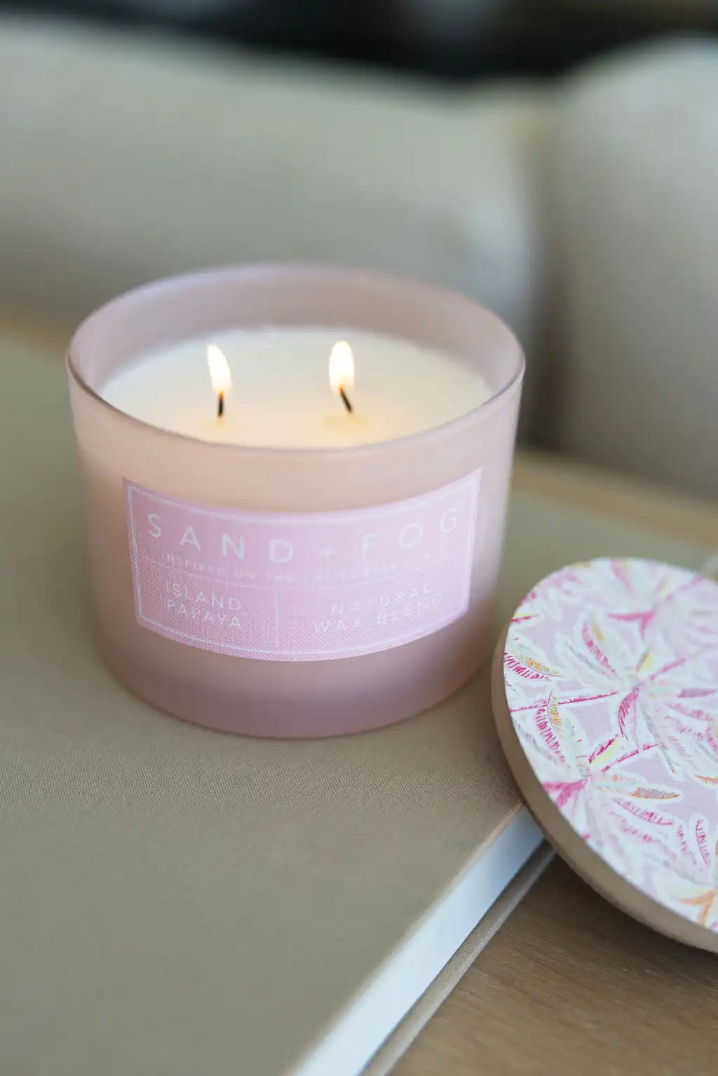 Island Papaya 12 oz scented candle