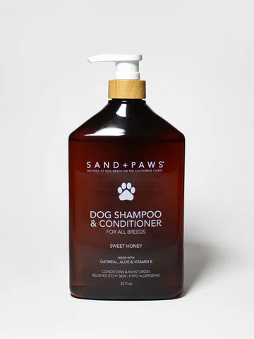 Sand + Paws Pet Shampoo & Conditioner - Sweet Honey