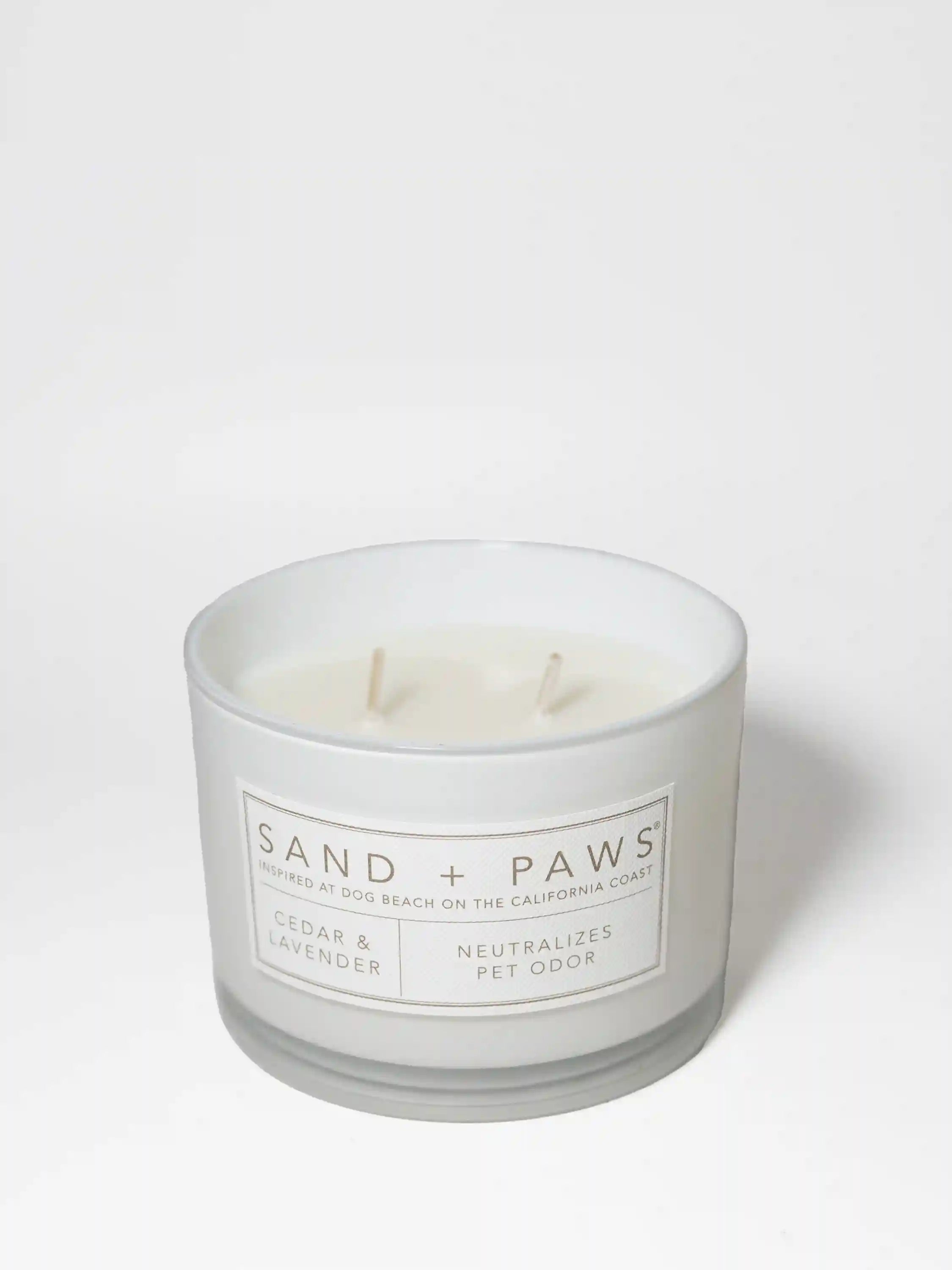 Sand + Paws Cedar & Lavender 12 oz scented candle