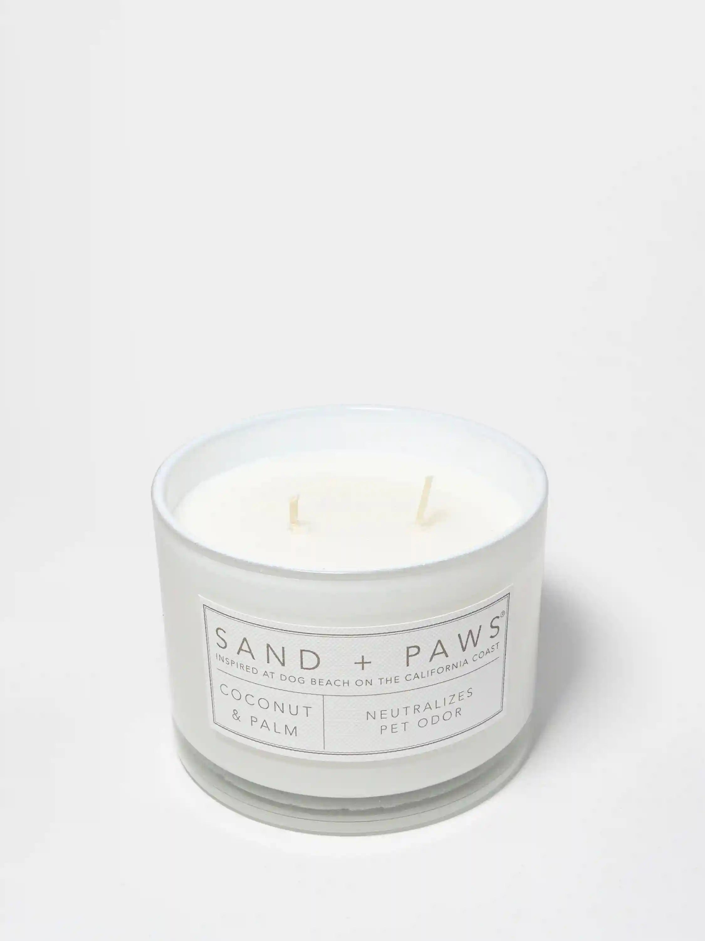 Sand + Paws Coconut & Palm 12 oz scented candle