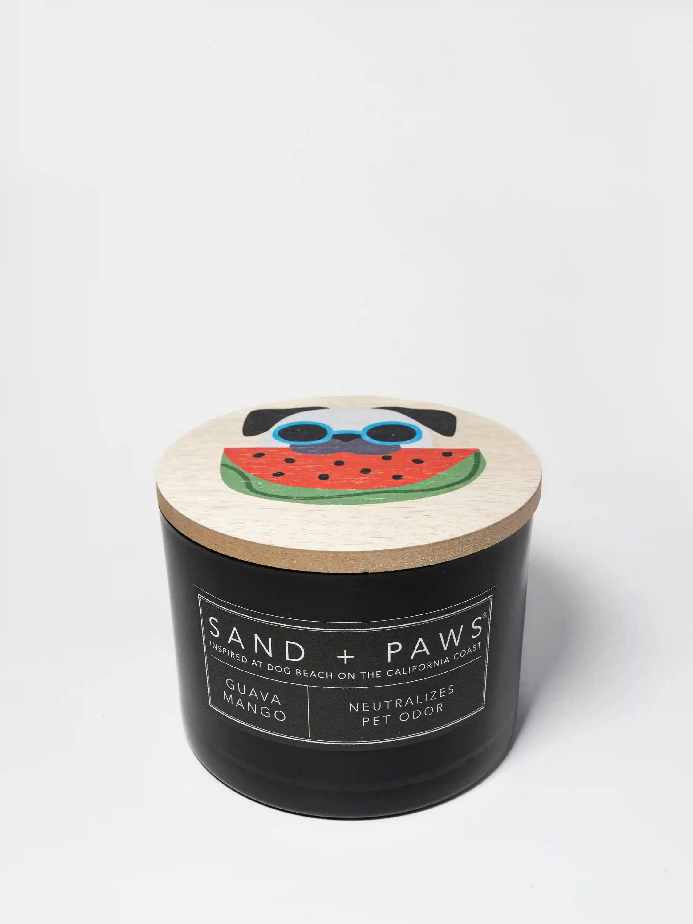 Sand + Paws Guava Mango 12 oz scented candle