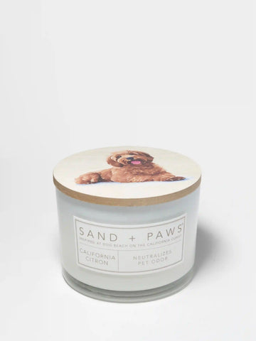 Sand + Paws California Citron 12 oz scented candle