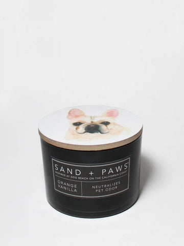 Sand + Paws Orange Vanilla 12 oz scented candle