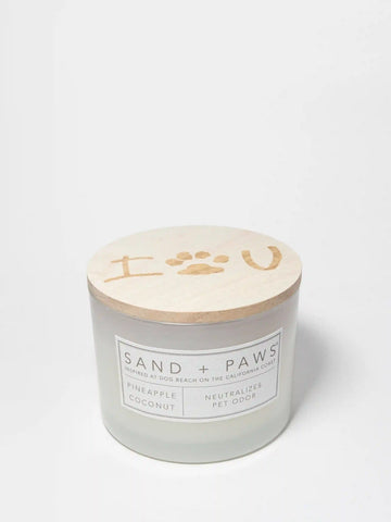 Sand + Paws Pineapple Coconut 12 oz scented candle